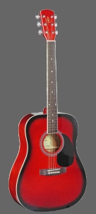Musikboutique Kübler Pen & Keyring - Guitar - Red « Article cadeau